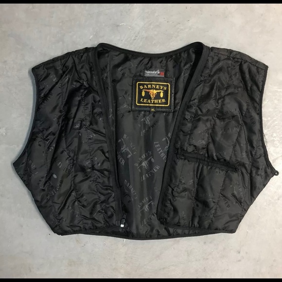 Vintage Barney’s Leather Moto Jacket in black with  Thinsulate lining. - Picture 5 of 5